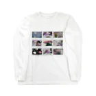 𝙈𝙊𝙈𝙊'𝙨 𝙎𝙝𝙤𝙥のMOMOと春のコラージュ Long Sleeve T-Shirt