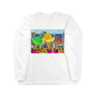 Blupiggの踊るアイスクリームA Long Sleeve T-Shirt