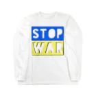 LalaHangeulのSTOP WAR  ロングスリーブTシャツ