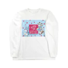 obosa_DENS/SABEAR_shop ＠SUZURIのsabear dogs キービジュアル_ウエア ロングスリーブTシャツ