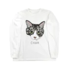 みきぞーん｜保護猫 ミッキー画伯と肉球とおともだちのchah Long Sleeve T-Shirt