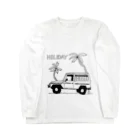 mijolf's shop.のHoliday. Long Sleeve T-Shirt