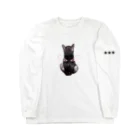 nya nya*の天使のバックショットねこ Long Sleeve T-Shirt