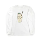 ＋Whimsyの点検ねこ ロングスリーブTシャツ