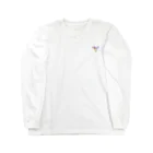 shisoppaのハミングバード Cross-stitch Long Sleeve T-Shirt