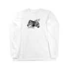 ZIGZIG CIDER GRAPHICのシマのウマトラ Long Sleeve T-Shirt