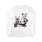 白黒迷彩のVESPANDA Long Sleeve T-Shirt