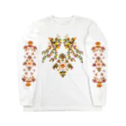 麻の【正倉院】花喰鳥文様 Long Sleeve T-Shirt