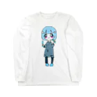 dorima-の水色担当(推し)のキャラ ロングスリーブTシャツ