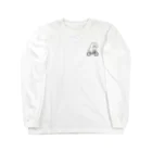 目つきの悪い猫＠いけやけいのサイクリングにゃんこ Long Sleeve T-Shirt