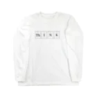 JAZUYの”Think”/ 原子番号90,53,7,19 ロングスリーブTシャツ