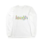 ハチカラのlaugh！黒柴 Long Sleeve T-Shirt