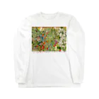 原倫子/ Tomoko HaraのFull bloom & Japanese grass lizard. Long Sleeve T-Shirt