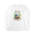 noraneko_storeのお買い物猫 Long Sleeve T-Shirt