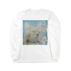 理絵のねこ ぬくぬく Long Sleeve T-Shirt