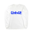 ようぶんFACTORYのchance（青文字） ロングスリーブTシャツ