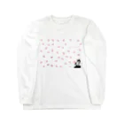 蓮花な日々 猫とお花たちの蓮花と桜 Long Sleeve T-Shirt