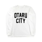 JIMOTOE Wear Local Japanの小樽市 OTARU CITY ロングスリーブTシャツ