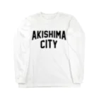 JIMOTOE Wear Local Japanの昭島市 AKISHIMA CITY Long Sleeve T-Shirt