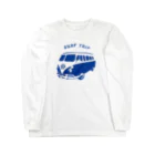 ブルーカメラのシンプルTシャツ屋のワーゲンバスでサーフィンへGo Long Sleeve T-Shirt