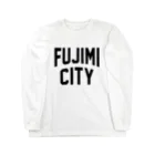 JIMOTOE Wear Local Japanの富士見市 FUJIMI CITY Long Sleeve T-Shirt
