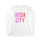 JIMOTOE Wear Local Japanの池田市 IKEDA CITY Long Sleeve T-Shirt