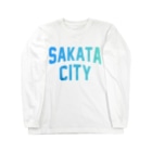 JIMOTO Wear Local Japanの酒田市 SAKATA CITY Long Sleeve T-Shirt