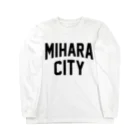 JIMOTOE Wear Local Japanの三原市 MIHARA CITY Long Sleeve T-Shirt