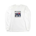 takachan Storeの熊to鯵 Long Sleeve T-Shirt