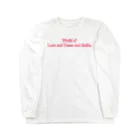 Mona♡ChirolのWorld of Love＆Peace＆SmileーPink Vol.③ー ロングスリーブTシャツ