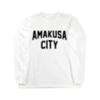 JIMOTOE Wear Local Japanの天草市 AMAKUSA CITY Long Sleeve T-Shirt