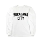 JIMOTOE Wear Local Japanの須賀川市 SUKAGAWA CITY Long Sleeve T-Shirt