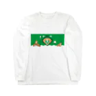 ジルトチッチのデザインボックスの野球と犬のわんわんナンバーワン Long Sleeve T-Shirt