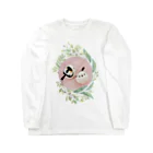 羊毛けだまkanaのおまんじゅうシマエナガちゃん Long Sleeve T-Shirt