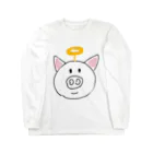 デザイン堂しまえながのぶたてんし Long Sleeve T-Shirt