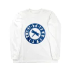 くーちゃんのビオトープ孟子（ロゴ）青緑 Long Sleeve T-Shirt