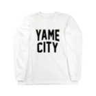 JIMOTOE Wear Local Japanの八女市 YAME CITY ロングスリーブTシャツ