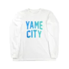 JIMOTOE Wear Local Japanの八女市 YAME CITY Long Sleeve T-Shirt