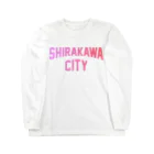 JIMOTOE Wear Local Japanの白河市 SHIRAKAWA CITY Long Sleeve T-Shirt