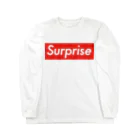 生きるそうめんのSurpriseボックスロゴ Long Sleeve T-Shirt