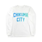 JIMOTOE Wear Local Japanの千曲市 CHIKUMA CITY ロングスリーブTシャツ