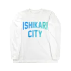 JIMOTO Wear Local Japanの石狩市 ISHIKARI CITY ロングスリーブTシャツ