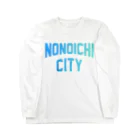JIMOTOE Wear Local Japanの野々市 NONOICHI CITY Long Sleeve T-Shirt