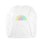 isaisaiisaaのカラフル雨傘 ロングスリーブTシャツ