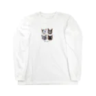 ねこほうチャンネル公式グッズのねこほう実写集合！ Long Sleeve T-Shirt