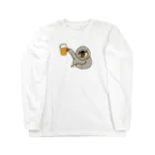 ＋Whimsyのなまけものビール Long Sleeve T-Shirt