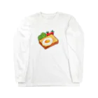 Wonder Bird Forestのピクセル・目玉焼きトースト Long Sleeve T-Shirt