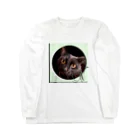 ぬくもふ屋　【猫 犬の似顔絵描き】のv Long Sleeve T-Shirt