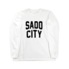 JIMOTOE Wear Local Japanの佐渡市 SADO CITY Long Sleeve T-Shirt