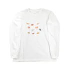 とほんSUZURI出張所の金魚10匹 Long Sleeve T-Shirt